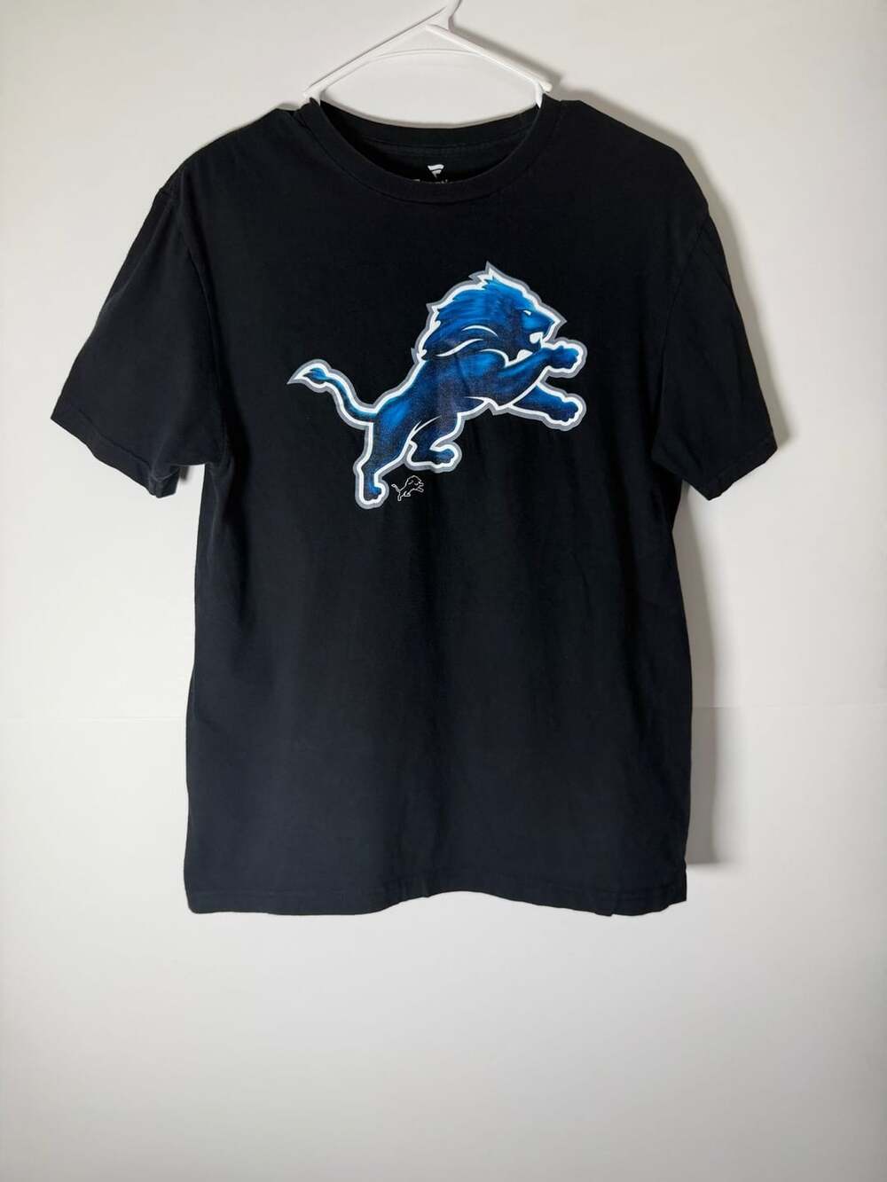 Fanatics Detroit Lions Black Primary Logo T-Shirt Size M